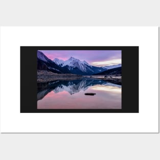 Pink Reflections of Medicine Lake Posters and Art